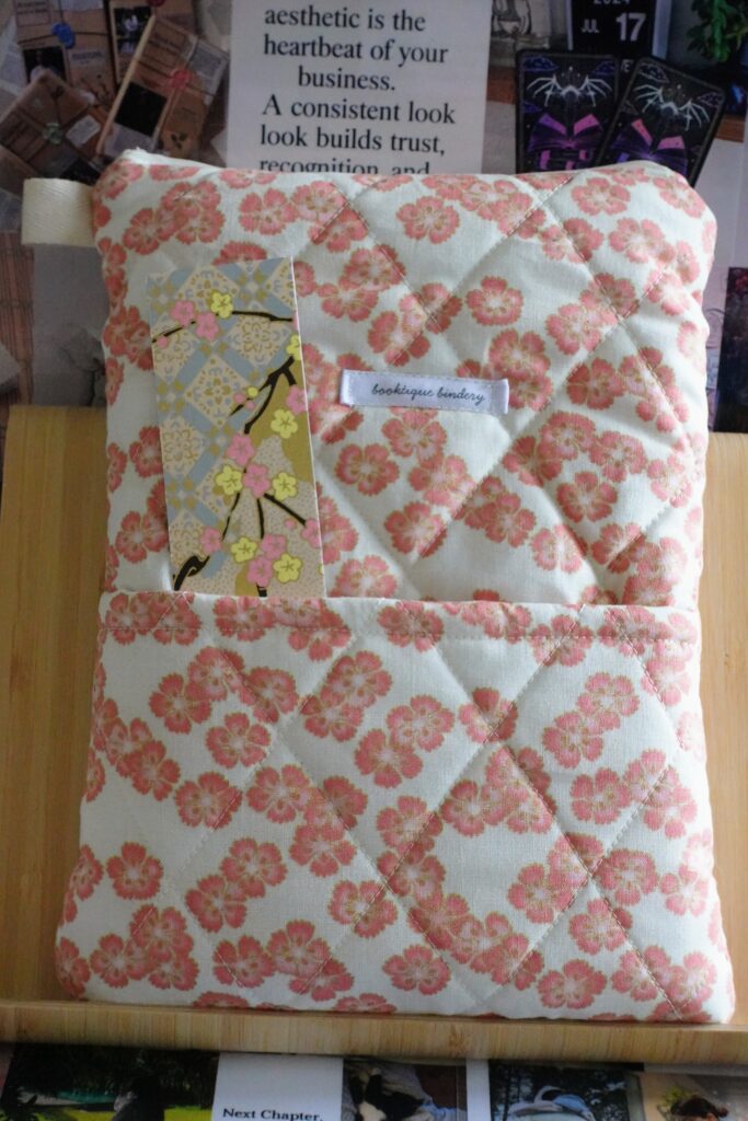 book sleeve - sakura pink
