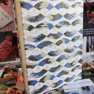 dancer's fan - watercolour book - french link stitch (single thread)