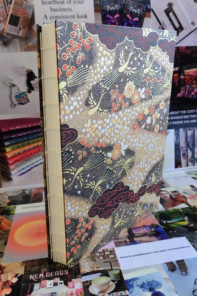 autumn breeze watercolour book - coptic stitch (single thread)