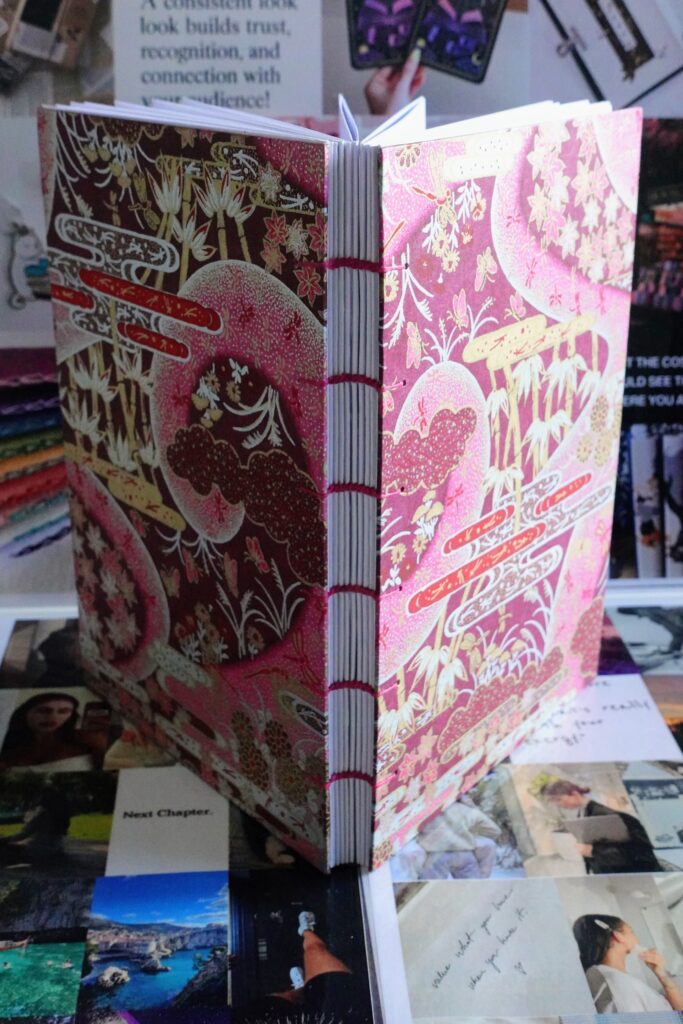 daydream lined journal - coptic stitch (single thread)