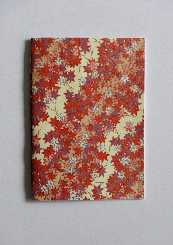 autumn leaves blank booklet - twist stitch