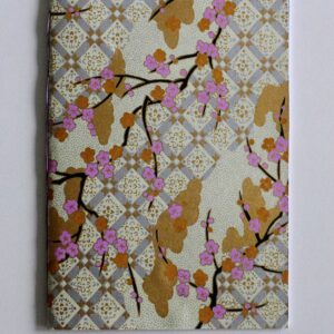 plum blossoms purple blank booklet - twist stitch