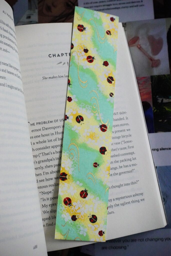 bookmark - ladybird green