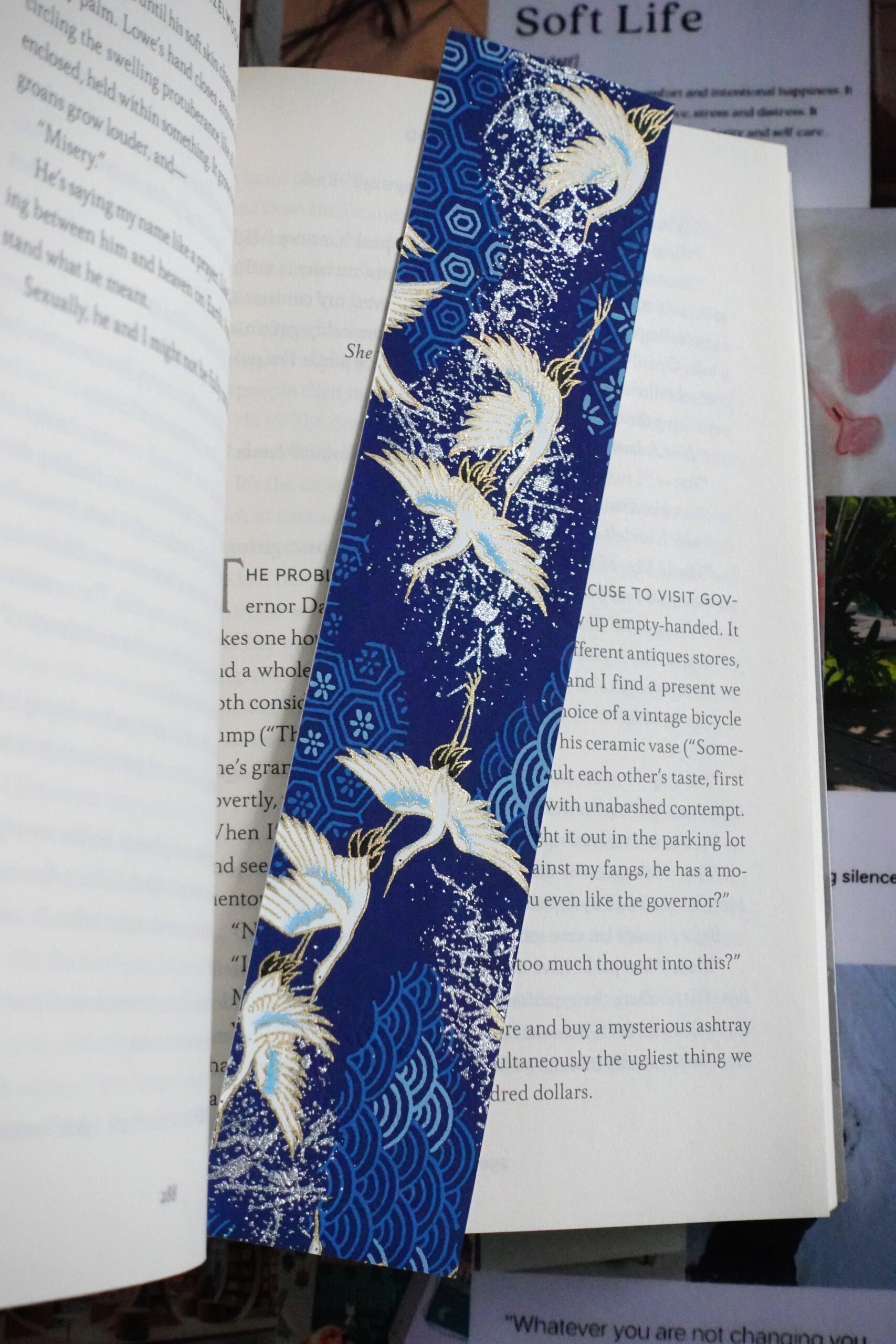 bookmark - crane wave